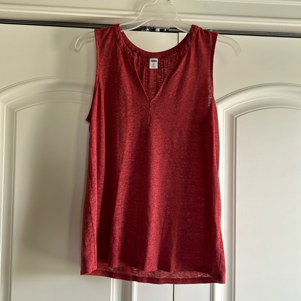 Old Navy linen blend tank
